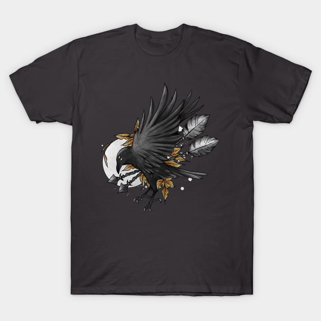 Crow and Arrows T-Shirt by Jess Adams